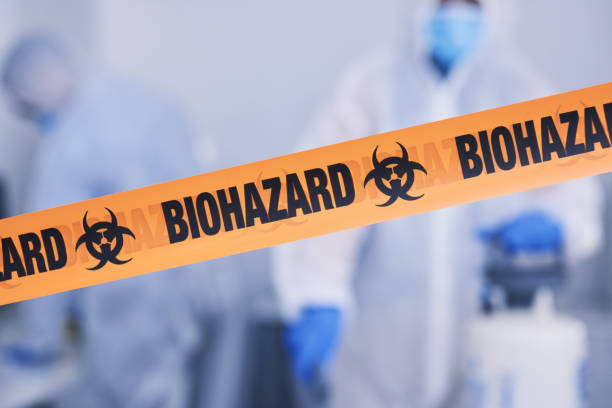 Professional Biohazard Cleanup technician working in Weston, FL